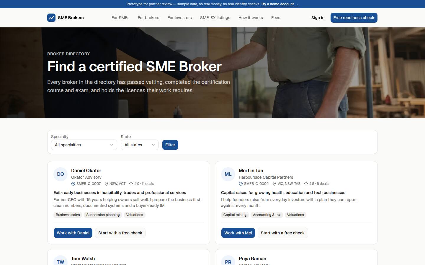 Find a broker